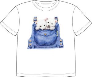 Dětské tričko s potiskem - Lední medvídci