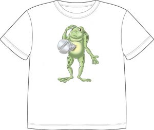 Dětské tričko s dobarvujícím se potiskem - Žába
