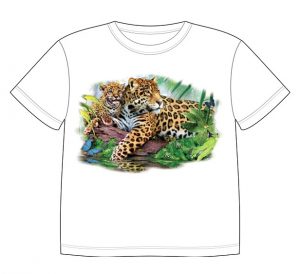 Dětské tričko s dobarvujícím se potiskem - Jaguáři