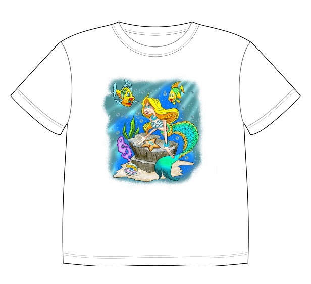 Dětské tričko s malou mořskou vílou
