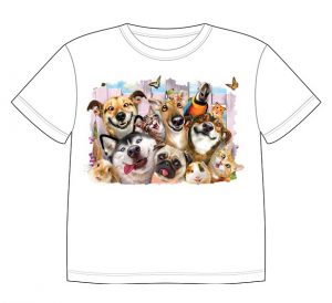Dětské tričko se zvířaty
